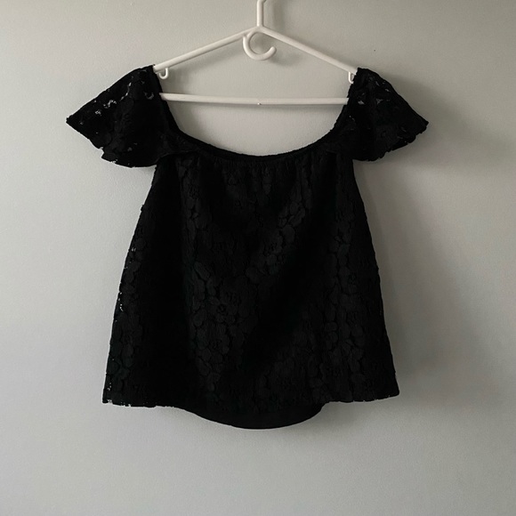 Bluenotes Black Off The Sleeve Top - Picture 2 of 5